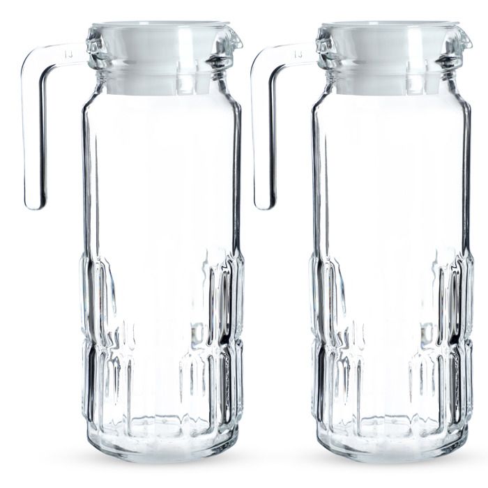 Pichet En Verre 1,1 L KADAX – Design élégant, Poignée Confort, Pour Eau, Jus, Limonade