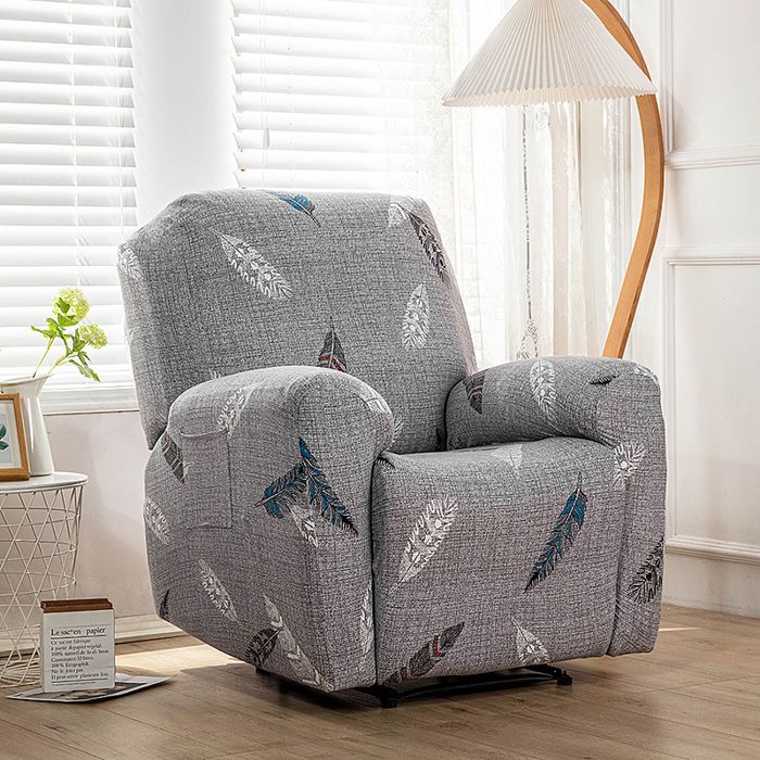 Housse fauteuil relax inclinable - WELLEHOMI - Chivas imprimée - Extensible - Antidérapante - Poche rangement