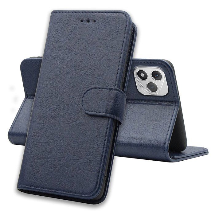 Étui Portefeuille Magnétique HONLEN Pour Honor 400 Lite 5G – 3 Porte-cartes, Support Intégré, Protection Complète – Bleu