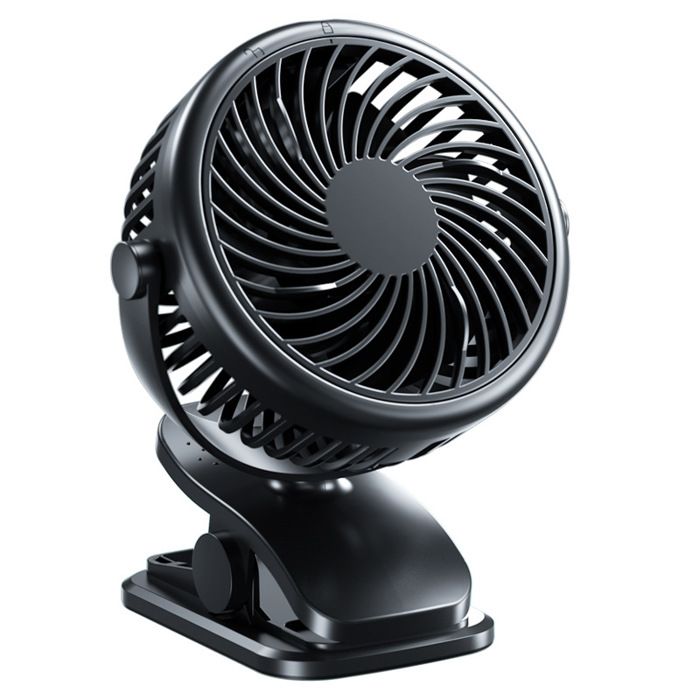Ventilateur Portable - Silencieux - USB C - 3 Vitesses - Rechargeable - Clip-on et Bureau - Telinex