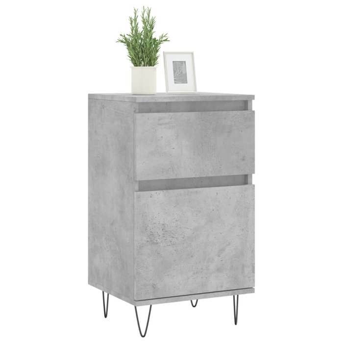 (SOLDE dété) Placard/Buffet bas - Décor salon - gris béton 40 x 35 x 70 cm bois dingénierie *aspect pratique7847596