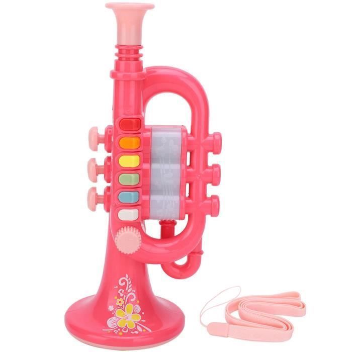Jouet éducatif pour enfants Jouet Trompette Rose Instrument de Musique Électronique Bébé Jouet Éducatif Enfants