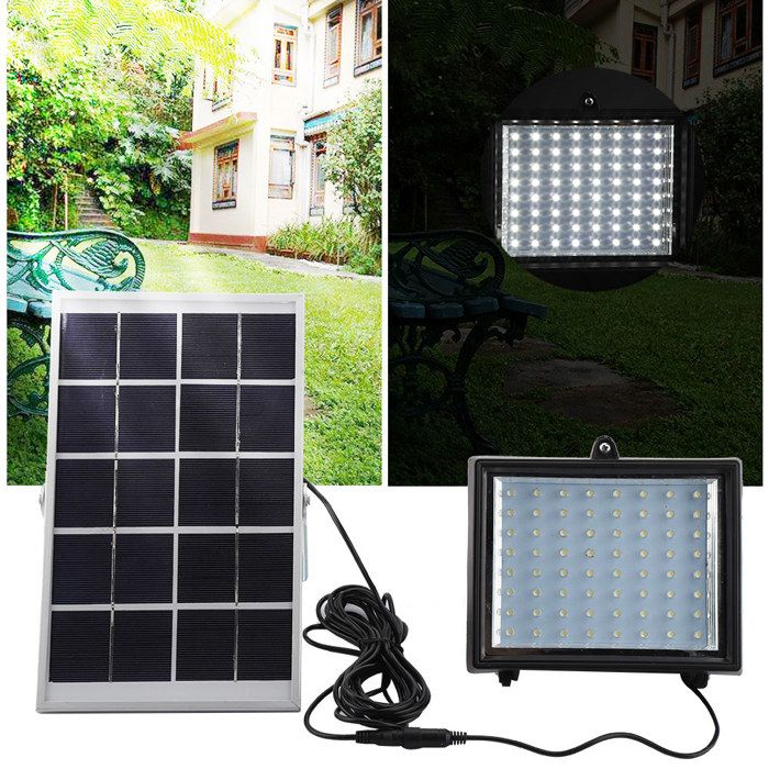 Lampe solaire - Ulisem - 64 LED - Énergie solaire - Interrupteur manuel