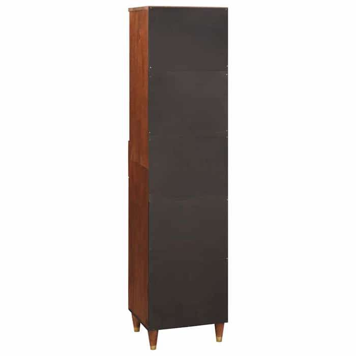 Moderne Buffet Bas SOLOMOON Armoire de salon avec tiroir avec étagère Marron 38x33.5x160 cm MM1778