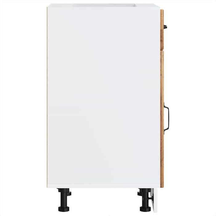 Moderne Placard de cuisine Lucca SWEETY Meuble bas de cuisine vieux bois bois ingénierie 40x46x81.5 cm BB932