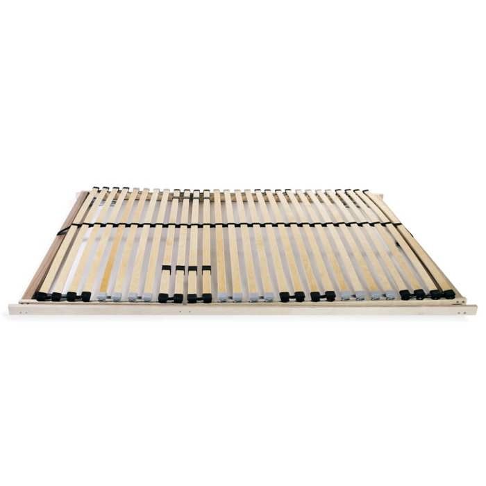 [88394]Sommier à lattes sans matelas avec 28 lattes 7 zones 140x200 cm Poids:21 Kg