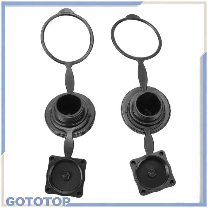Bouchons de valve dair 2 pièces bouchon de valve de remplacement fileté en PVC avec joint sécurisé pour kayaks gonflables