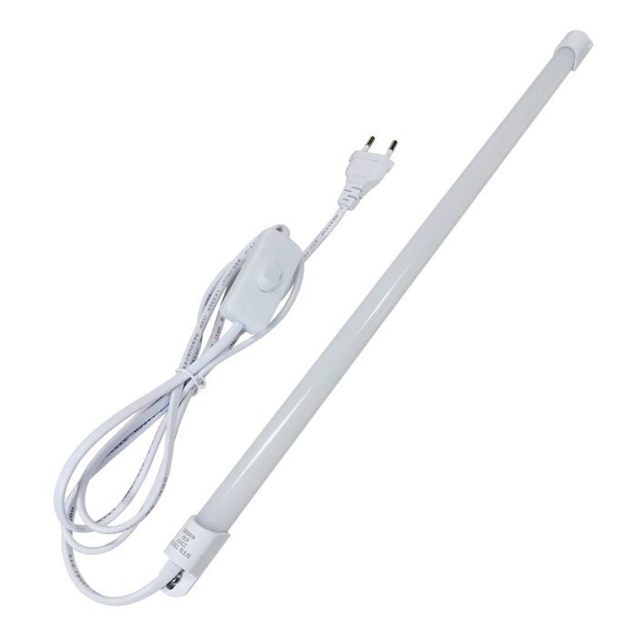 Lampe sous meuble cuisine 43cm Lampe de Placard Réglette LED 6W lumière blanche 6000K 500lm dArmoire Barre lumineuse avec fic