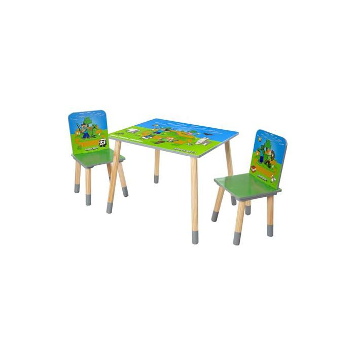 group Minecraft Ensemble de sièges Table avec Deux chaises - Design Minecraft - Ne nécessite pas de piles - Manuel - Ninja group Minecraft Ensemble de sièges Table avec Deux chaises - Design Minecraft - Ne nécessite pas de piles - Manuel - Ninja