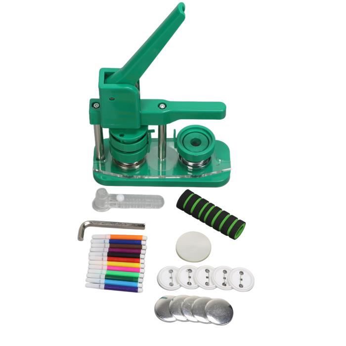 DOYFAY Machine à Badges Carrés 50 Mm – Kit Complet Avec 100 Kits DIY, Presse Professionnelle Pour Badges Personnalisés, Photos, Équipe Ou Souvenirs