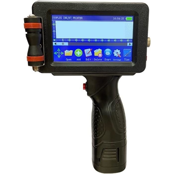 Imprimante à Jet D'encre Portable 28 Langues - Codage Date, Numéro De Lot, Logos - Résolution 600 Dpi - Pour Industrie, Logistique