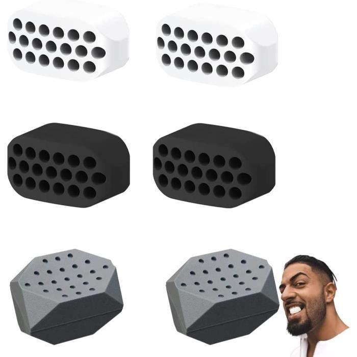 Kit 3 Niveaux D’entraîneur De Mâchoire En Silicone - 40 Lb, 50 Lb, 60 Lb, Pour Homme Et Femme, Affinement Du Visage