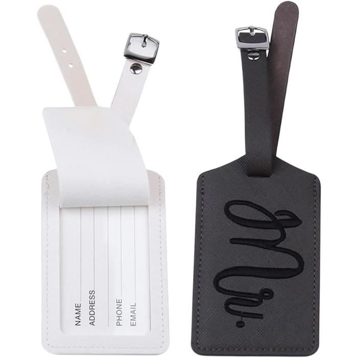 Flintronic Lot de 3 Étiquettes de bagage avec carte d'identité