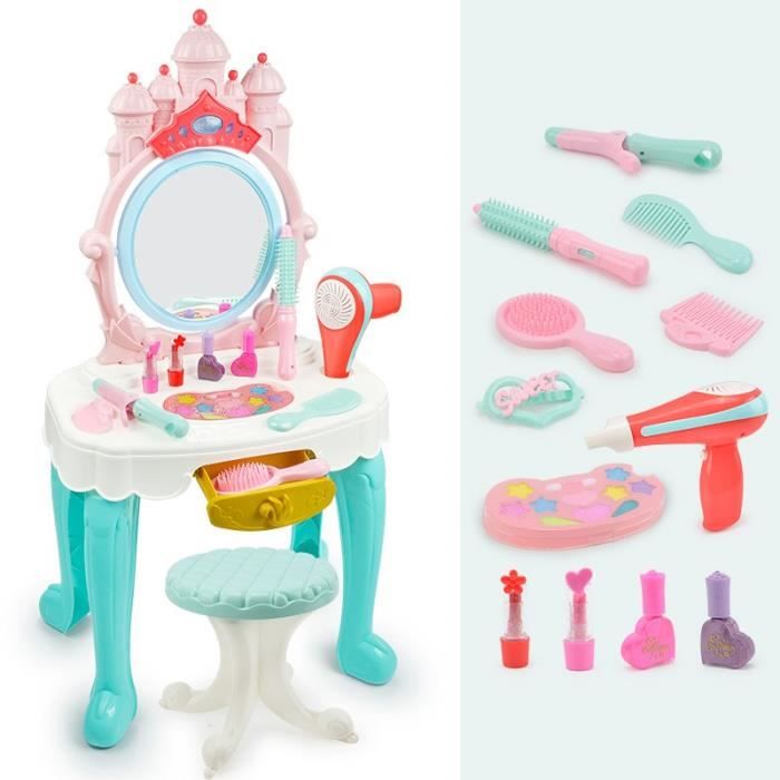 Table De Cosm tique Maquillage Toilette Jouet Bleu Pour Enfants