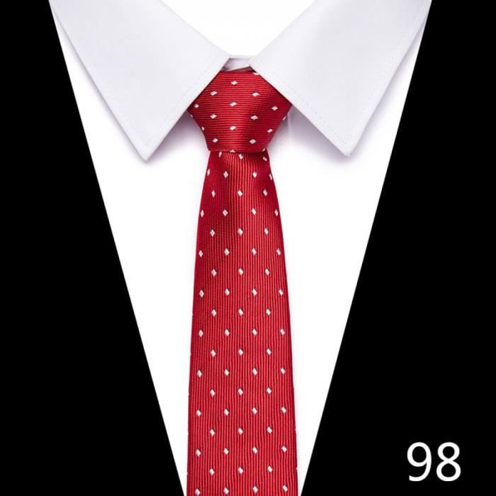New Classic bleu à pois blanc Jacquard Tissé 100% Soie Hommes Cravate Cravate 