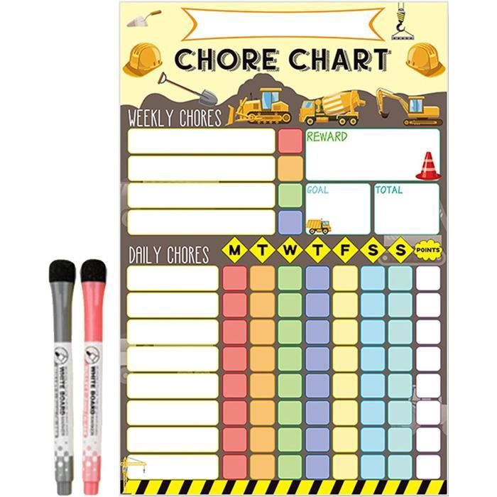 TABLEAU DE RéCOMPENSE MAGNéTIQUE - PLANIFICATEUR HEBDOMADAIRE TABLEAU DE RéCOMPENSE MAGNéTIQUE - PLANIFICATEUR HEBDOMADAIRE