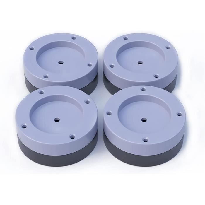 Diompirux Lot De 4 Patins Anti-Vibration Pour Machine à Laver - En Caoutchouc, Réduction Bruit Et Vibrations - Compatible Lave-linge, Sèche-linge