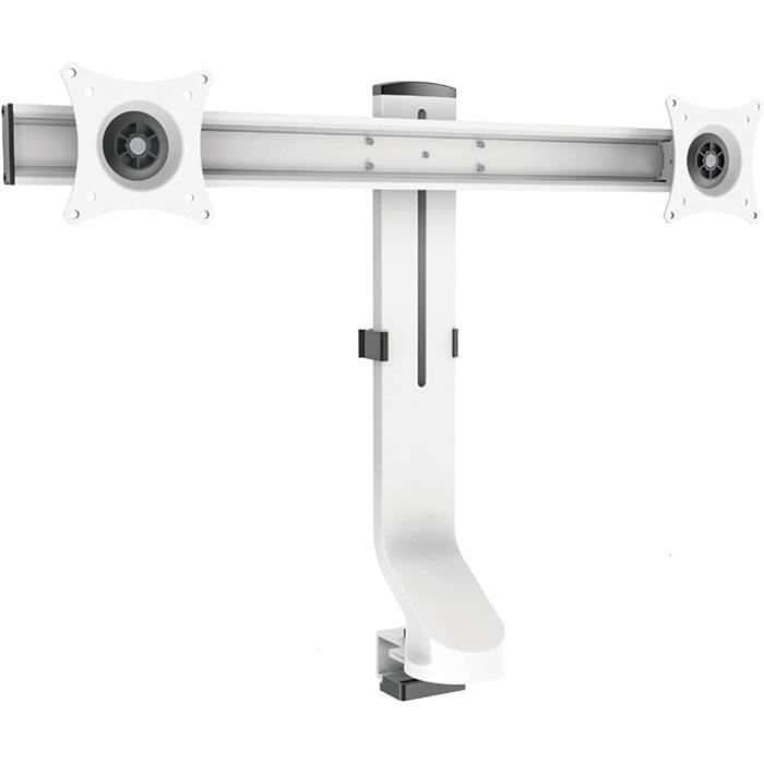 Support Double écran Tactile V7 - Pour écrans Jusqu'à 32", Réglage Facile, Passage Câbles
