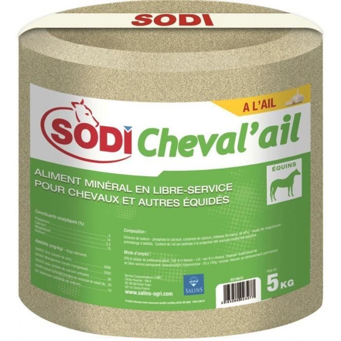 Comparer les prix de Aliment minéral en libre-service pour cheval Sodicheval'ail Sodi