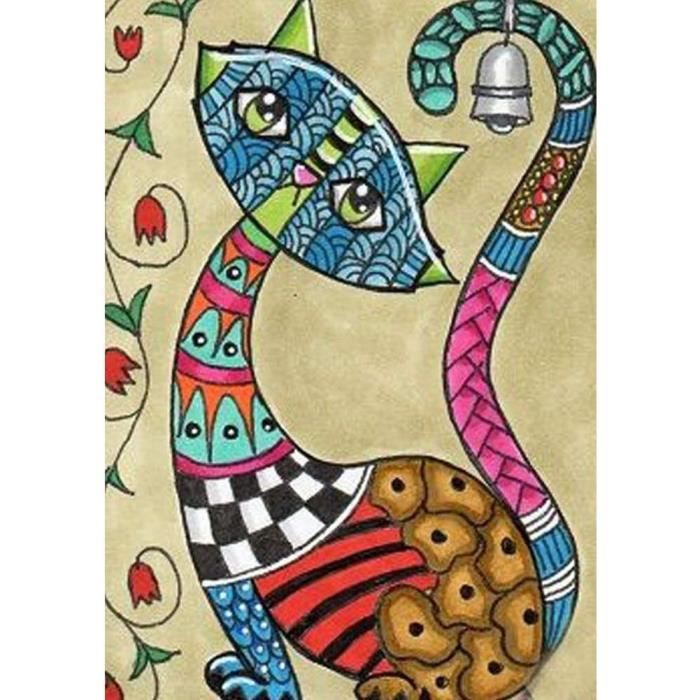Kit Peinture Diamant 5D Chihuahua Et Fleurs - Diamants Ronds - Toile 30x40 Cm - Activité DIY Relaxation