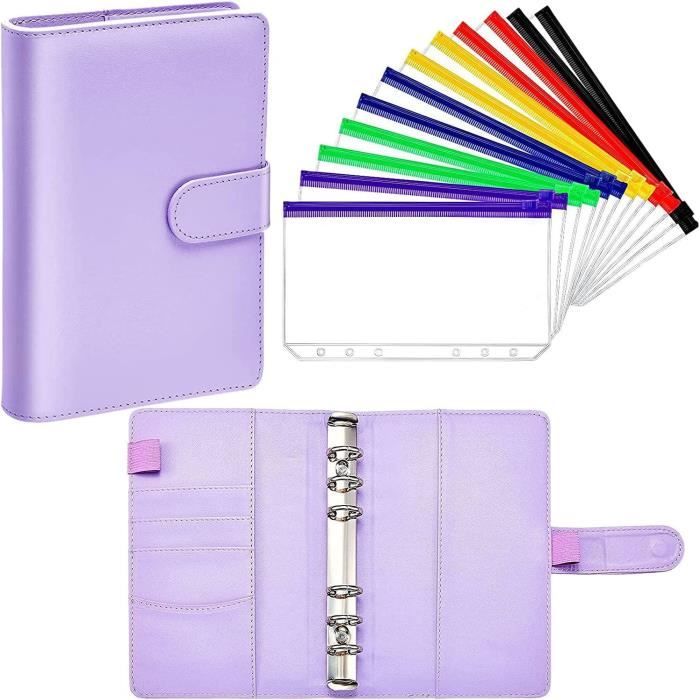 Porte-clés Porte-monnaie En Cuir PU - 2 Pièces - Poches Pour Clés, Cartes Et Argent - Noir - 10