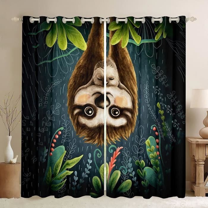 Rideaux de fenêtre Dessin animé,Tracteur,Rideaux pour Enfants,Grand Camion,Voitures Gris