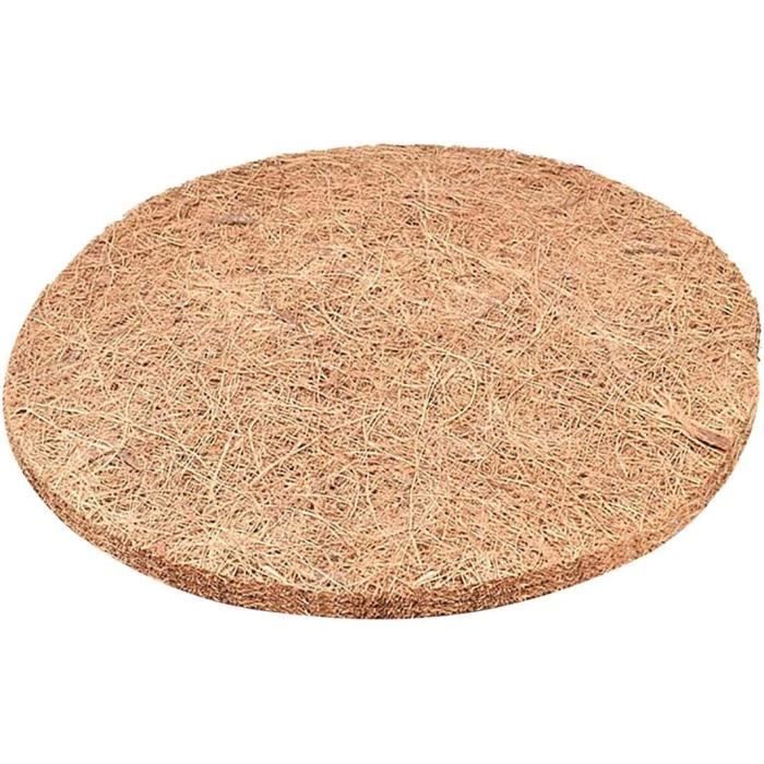 Lot De 4 Disques De Paillage En Fibre De Coco 30cm - Protection Hivernale Plantes | Tapis Coco Biodégradable