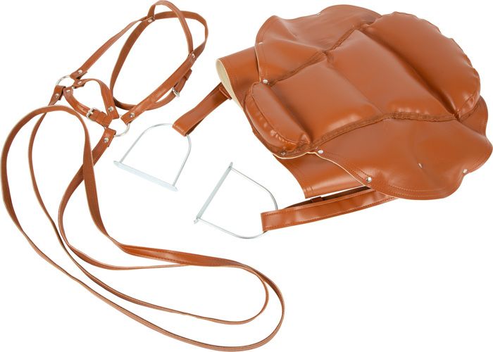 Ensemble de sellerie de cheval Western Barrel en cuir de qualité supérieure - Turquoise cristal - 25,4 cm à 45,7 cm (siège de 33 cm