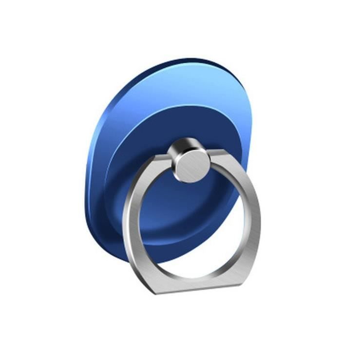 Support De Téléphone Portable Anneau Rotatif à 360 Degrés Support De Téléphone à 180 Degrés Support De Téléphone à Rabat Avec Capuchons Anti-Poussière, Noir