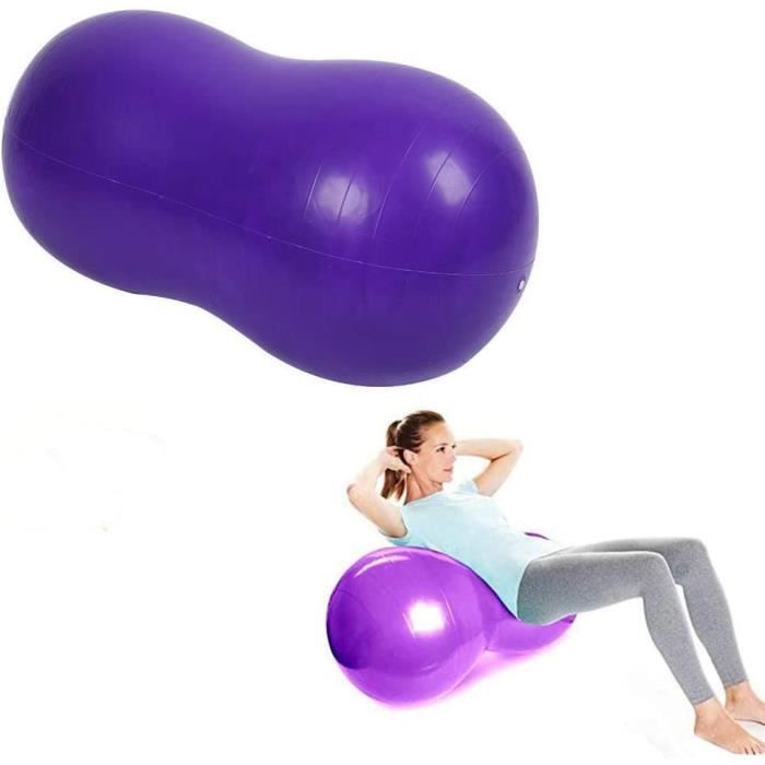 Boule d'exercice Gonflable D'arachide Épaissie Boule D'équilibre D'arachide, pour La Thérapie Physique De Remise De Yoga, Violet