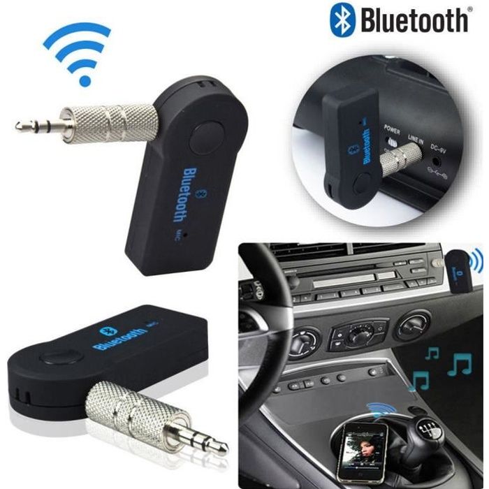 adaptateur audio récepteur sans fil Bluetooth pour la voiture ou stéréo
