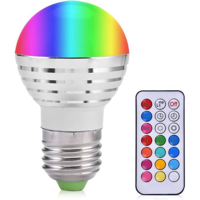 Ampoule led couleur changeante avec télécommande