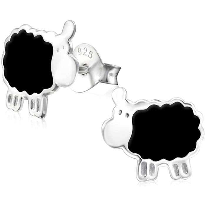 Laimons Boucles D'oreilles Pour Filles Et Enfants - En Argent Sterling