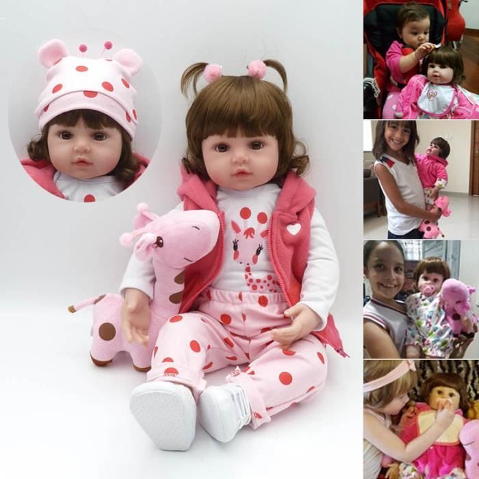 48cm Silicone Reborn Poupee Bebe Nouveau Ne Fille Realiste Baby Cadeau Fait Main Cdiscount Jeux Jouets