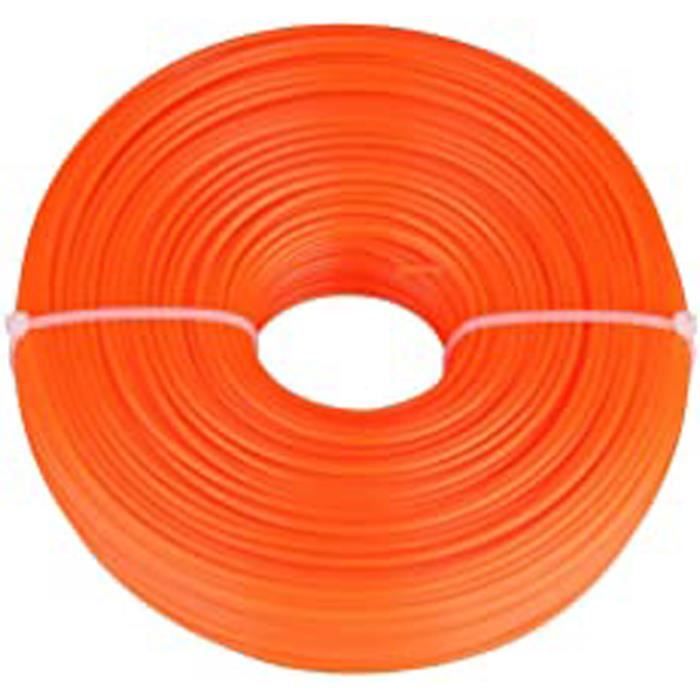 Fil De Coupe Pour Débroussailleuse 2,4 Mm - 2 Rouleaux De 50 M (total 100 M) Vert Et Bleu - Nylon Résistant Pour Coupe-bordures électriques - 8