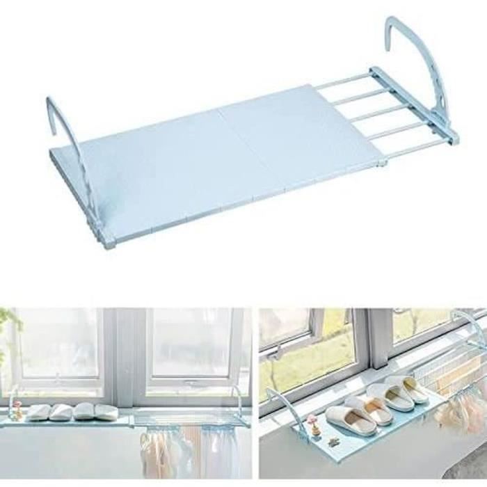 Séchoir Suspendu, Séchoirs À Linge Pliable Étendoir Balcon En Acier