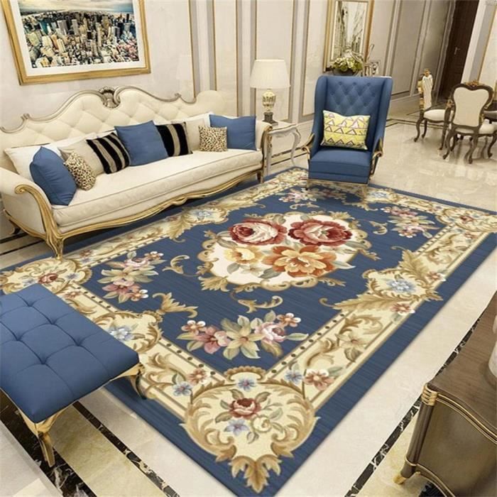 Tapis Barbecue Sol Deco Chambre Bebe Garcon Tapis De Salon Bleu Impression Classique Design Isolation Phonique Doux 60 39in 6117 Cdiscount Maison