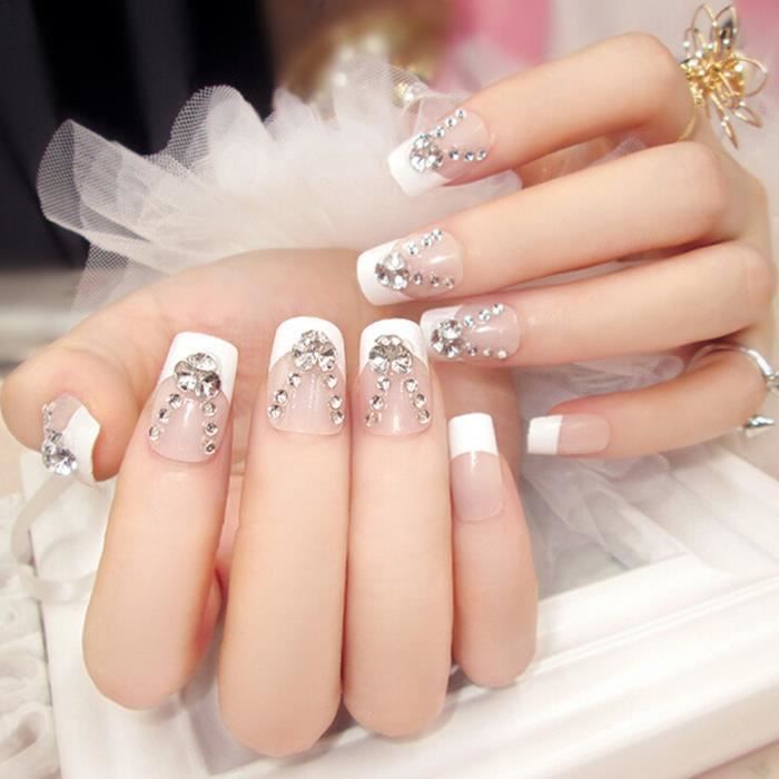Faux Ongles Strass Mariage Cdiscount