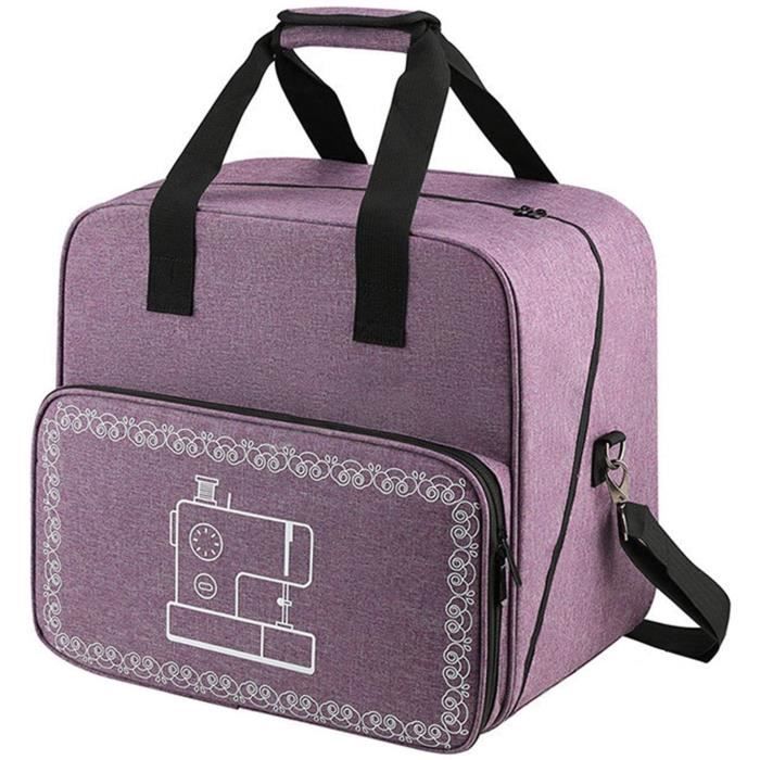 Housse De Protection Pour Surjeteuse - Nylon Imperméable Avec Poches, Gris
