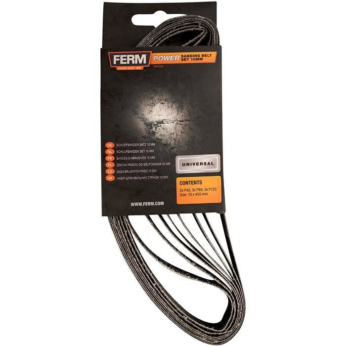 10 abrasifs schleifband 13x457 mm grain p40 pour Black & Decker power Lime 10 abrasifs schleifband 13x457 mm grain p40 pour Black & Decker power Lime