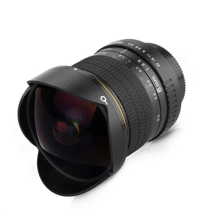 Fisheye Ultra Grand Angle Professionnel Ultra Grand Angle 8mm F 3 0 Pour Appareils Photo Nikon D500 D3200 D3300 D3400 D5200 D5300 Achat Vente Objectif Cdiscount
