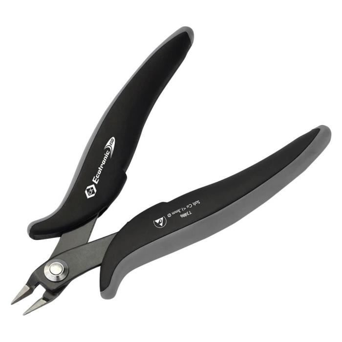 Pince Coupante Diagonale S&R 180 Mm - Coupe-fils Et Câbles En Acier Cr-V - Poignée Bi-composants - 10