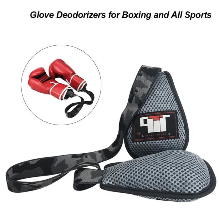 grise - Gants de boxe désodorisants, sac déodorant, absorbant l'humidité,  entretien, nettoyage, boxe