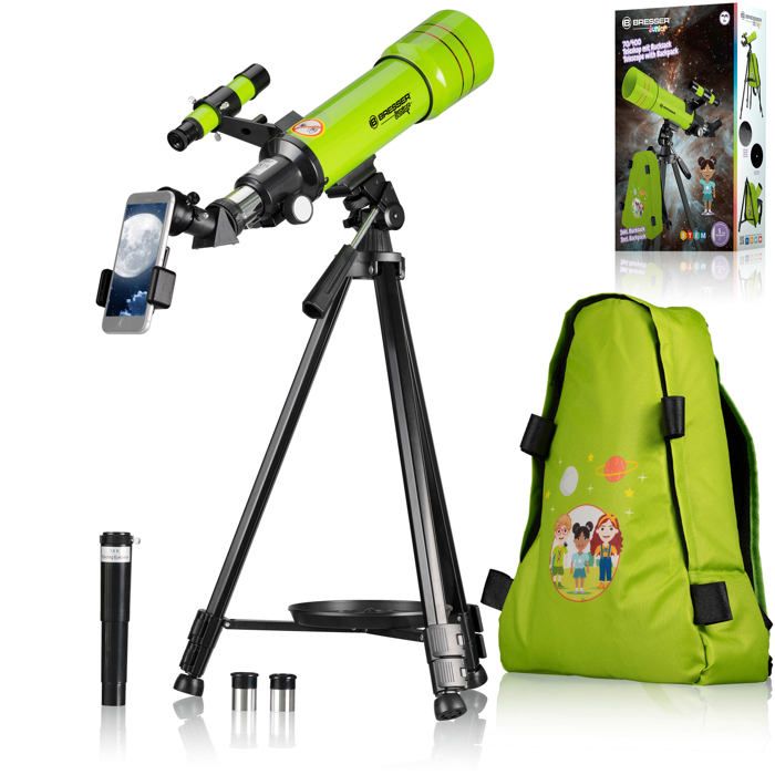 Télescope à objectif BRESSER JUNIOR 70/400 avec sac à dos