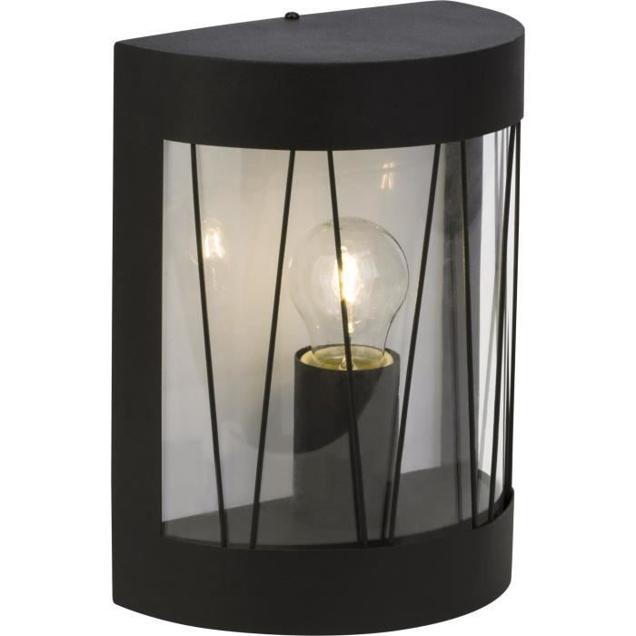 Applique murale extérieure REED - BRILLIANT - 236x105x182 cm - Métal et plastique - Noir dépoli - 60 W - IP44
