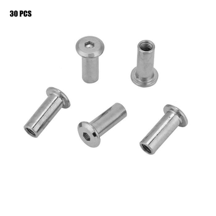 Lot De 40 écrous De Roue M2 Hexagonaux Pour Voiture RC 1/18 – En Fer Avec Insert Nylon – Alomejor