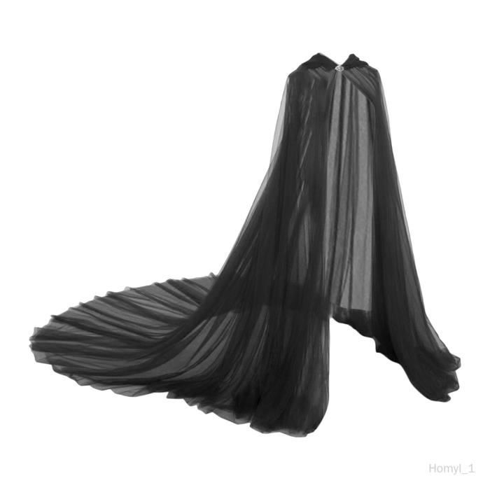 Cape En Tulle Extra Longue Gothique Victorien Vampire élégant