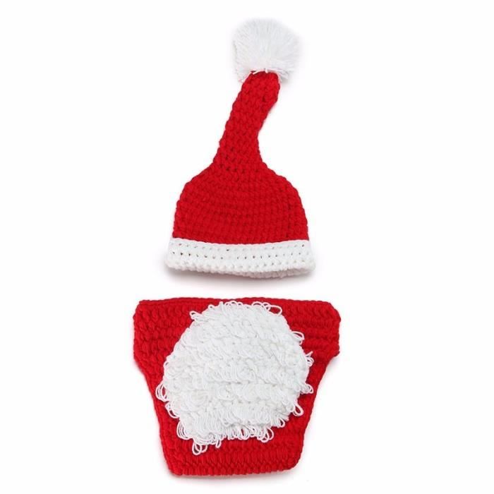 Nouveau-né Bébé Photographie Props Tenues Lovely Boy Crochet Tricot Chapeau Pantalon Fille