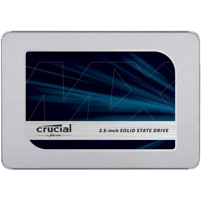 Achat Disque SSD Crucial CT250MX500SSD1(Z) SSD interne MX500 (250Go, 3D NAND, SATA, 2,5 pouces) pas cher