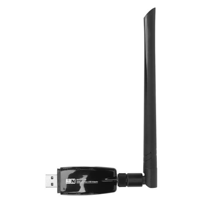 Adaptateur WiFi USB 300 Mbps - Connecte Ta TV, Console Ou PC En Réseau Filaire - Avec Câble LAN 1m - 13